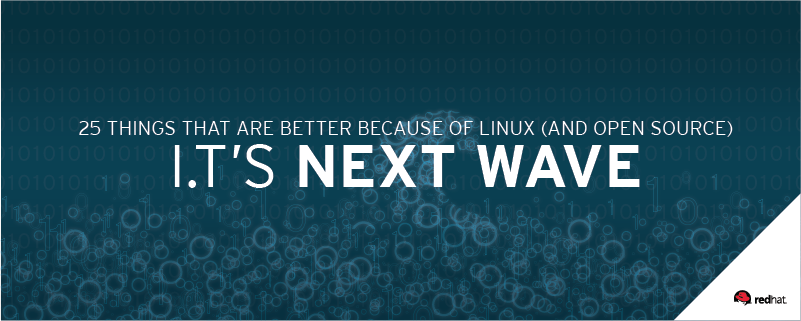 RedHat's tweet image. We’ve picked out 25 things that we think are better thanks to #Linux &amp;amp; #opensource: red.ht/2bgPYV9 #Linux25