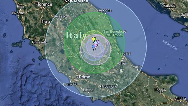 Lo spostamento della faglia dopo il Terremoto in centro Italia, ce lo spiega INGV Terremoti.