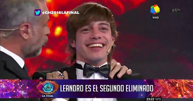GHermano_2016's tweet photo. Leandro fue el segundo eliminado en #LaFinalGH2016 https://t.co/OBxFEKaE0i  #LeandroRobin #GH2016 @leandrorobin https://t.co/hm138yFoSl
