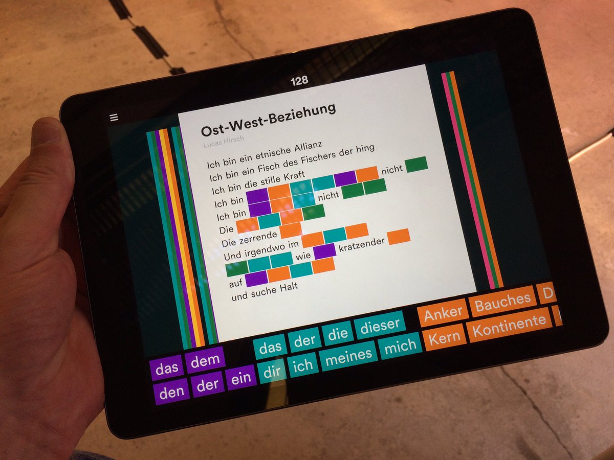 lustauflesen's tweet image. Auch lustig. Puzzling Poetry. @Letterenfonds #fbm16 #Grenzverkehr