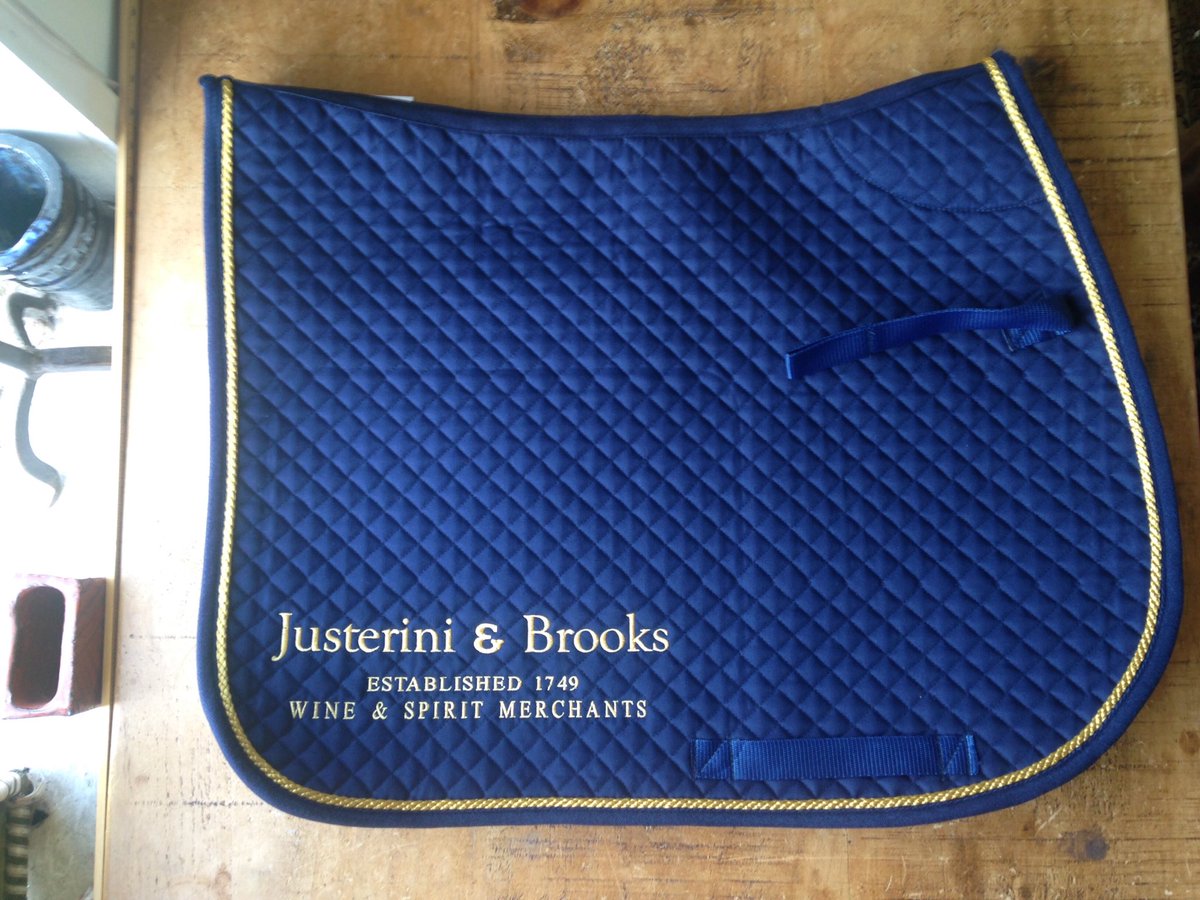 stitchedequest's tweet photo. 18 saddle cloths dropped off for The Justerini &amp; Brooks Arthur Lucas Cup! #brandedkit #polo #bespoke @polobeaufort https://t.co/Opia2DARlK