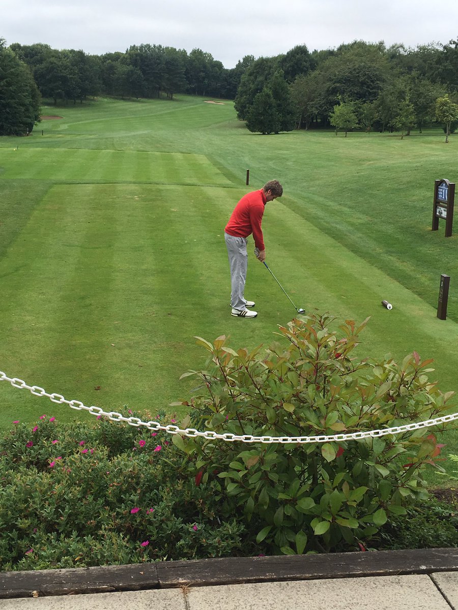 hesslegolfpros's tweet photo. Round two under way in YIDU Junior six man team event @Yorkshire_Golf with the first group off hole 1 #ironsonly https://t.co/5MYMGGypum