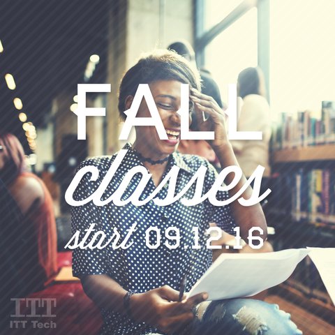 ITT Tech (@itttech) on Twitter photo There’s still time to enroll in #fall quarter classes. Find out more: bit.ly/2bkyU1z There’s still time to enroll in #fall quarter classes. Find out more: bit.ly/2bkyU1z