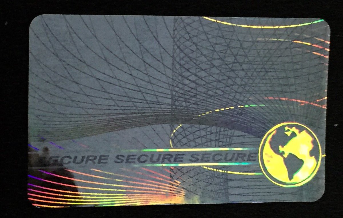 spickglobal's tweet photo. Holographic overlay for plastic and paper cards Design Secure Globe https://t.co/dqGXBeju4V