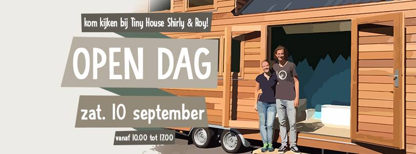Een tiny house: een klein huis van nog geen 20m2, volledig zelfvoorzienend en een lage ecologische voetafdruk!
