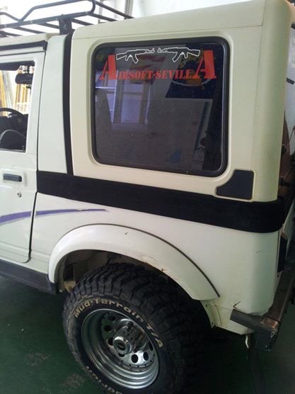 Aplicación para los amigos de Airsoft Sevilla #carwrap #rotulación