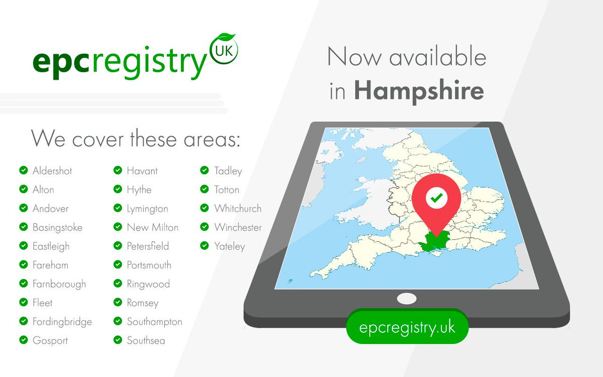 epcregistry's tweet image. In #Hampshire, we can provide you with #EPCs, #FloorPlans and fantastic #PropertyPhotos... epcregistry.uk