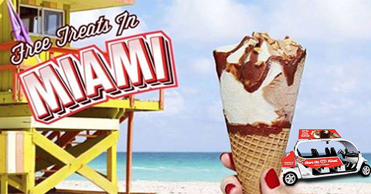 RideFreebee's tweet photo. JOIN US TODAY! 12-3pm at #BayfrontPark as #GoodHumor Ice Cream kicks off the #Joyhood #Miami Tour! #RideFreebee 🆓🍦 https://t.co/l2fxaOzEKL