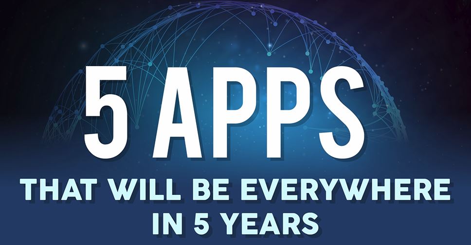 oliviagall's tweet photo. 5 apps that will be everywhere in 5 years. How many have you heard of? #visme #marketing https://t.co/iWwPlm3cRi https://t.co/JJoyeu8BFv