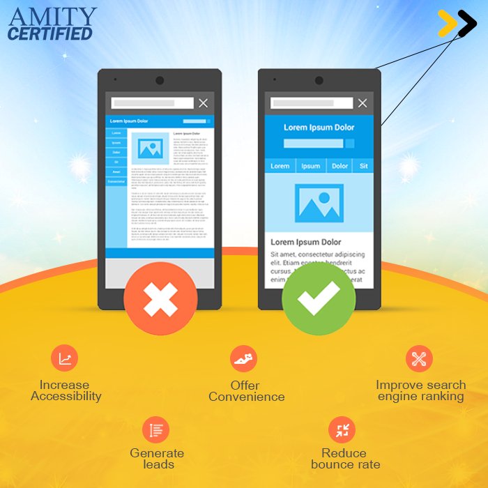 Did you know 78.3% traffic comes mobile users?
bit.ly/2b0ptn1
#AmityCertified