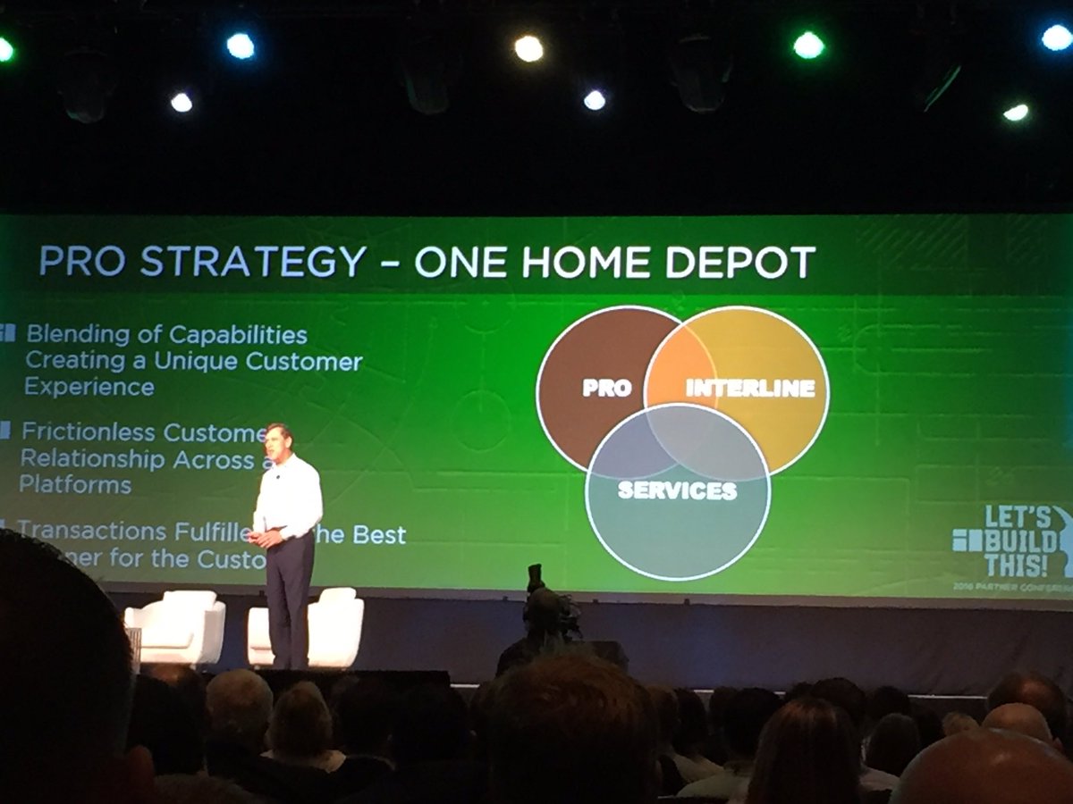 Bill Lenny at Interline APC highlighting Home Depot Renovation Services and HVAC! #letsbuildthis