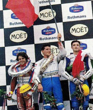 bgmotogp's tweet photo. #OnThisDay In 1991 at Brno, Alessandro Gramigni @TeamItaliaFMI took his 1st GP win, and Aprilia's 1st ever 125cc win https://t.co/Svu50LwpCx