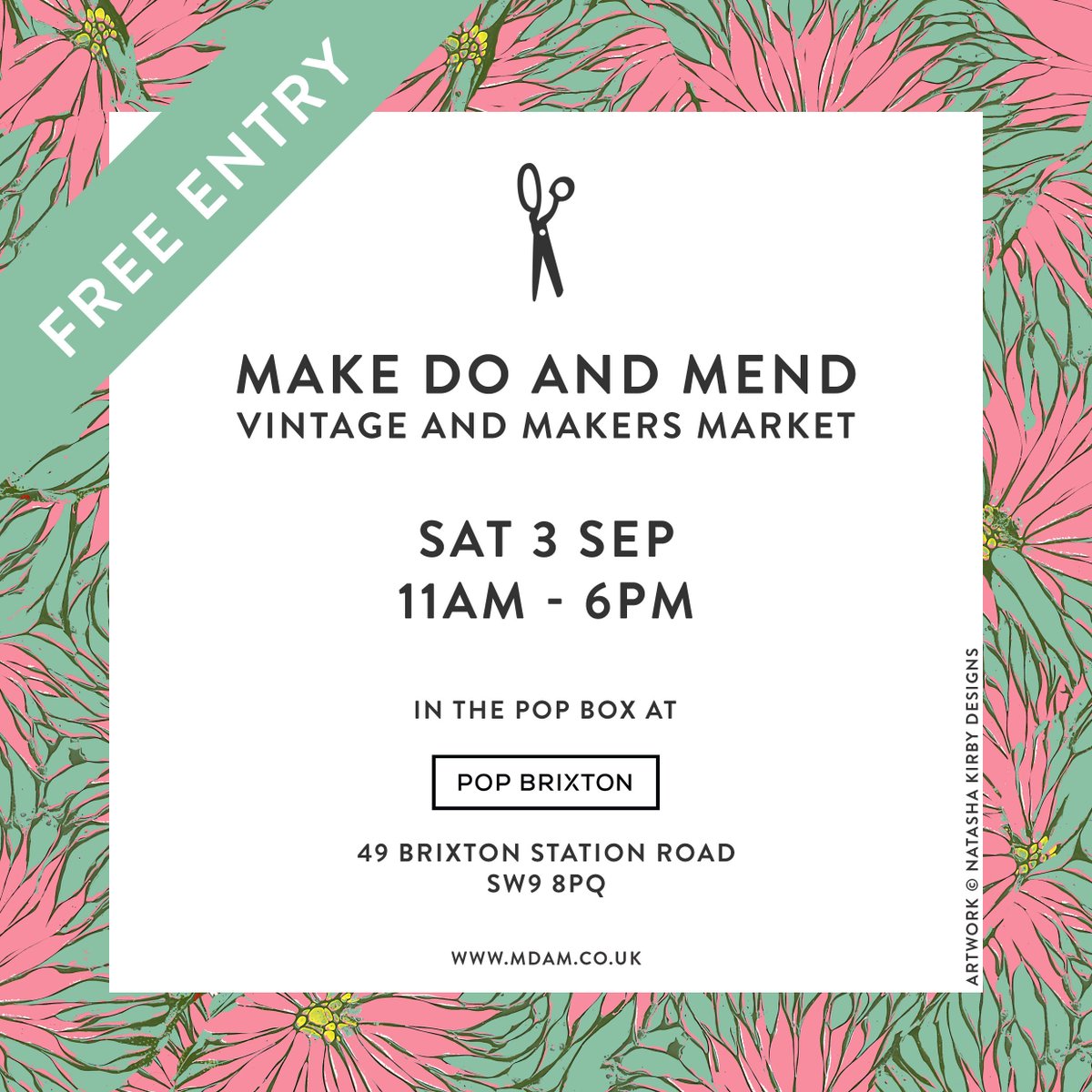 MDAM Vintage (@makedoandmenduk) on Twitter photo Dont miss our next Vintage & Makers market <a href="/PopBrixton/">Pop Brixton</a> Sat 3rd Sept! Over 20 traders of handcrafted goods & vintage! Dont miss our next Vintage & Makers market <a href="/PopBrixton/">Pop Brixton</a> Sat 3rd Sept! Over 20 traders of handcrafted goods & vintage!