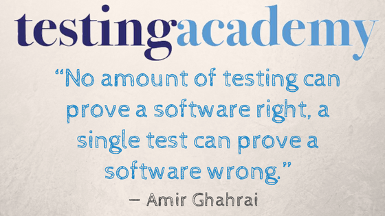 TestingAcademy's tweet image. Do you agree? #SoftwareTesting #SoftwareQuote