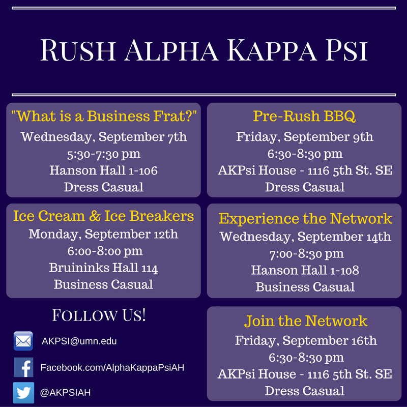 akpsiah's tweet photo. Interested in learning about business? Check out our rush events and learn more about how AKPsi is #DefiningBusiness https://t.co/uyKj77ShF8