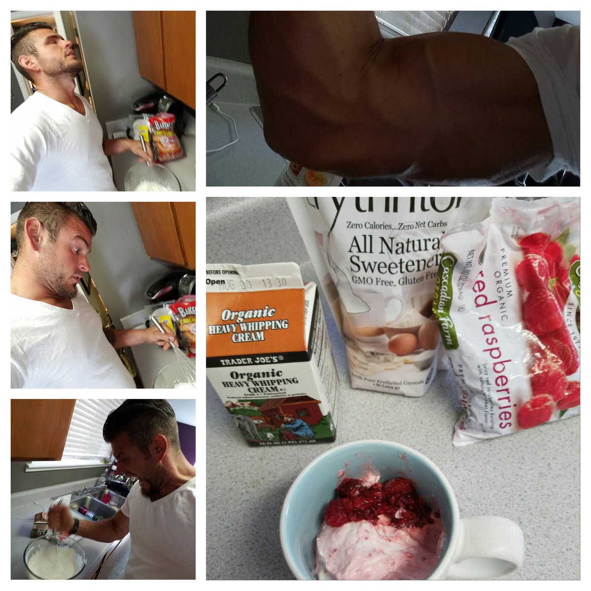 D_VO52's tweet photo. WANT A AMAZING ARM WORKOUT FREE? Sign up now to make me whipped cream! Just whip and ship J/K did have huge pump tho https://t.co/Mu2i0cYYhu
