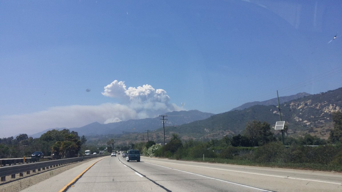 SimontonCC's tweet image. Our drive into the Santa Barbara fires to attend Simonton week.