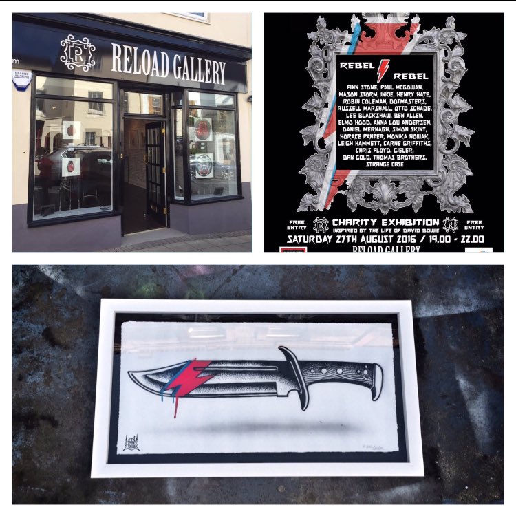 If you are in Leamington Spa this weekend check out Rebel Rebel, charity art exhibition <a href="/ReloadGallery/">Reload Gallery</a> #art #charity