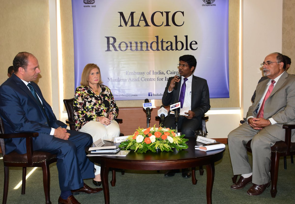 indembcairo's tweet photo. #MACICRoundTable 

"India-Egypt Relations: Transforming Historic Ties to a New Partnership" https://t.co/PfZbrwc1l2