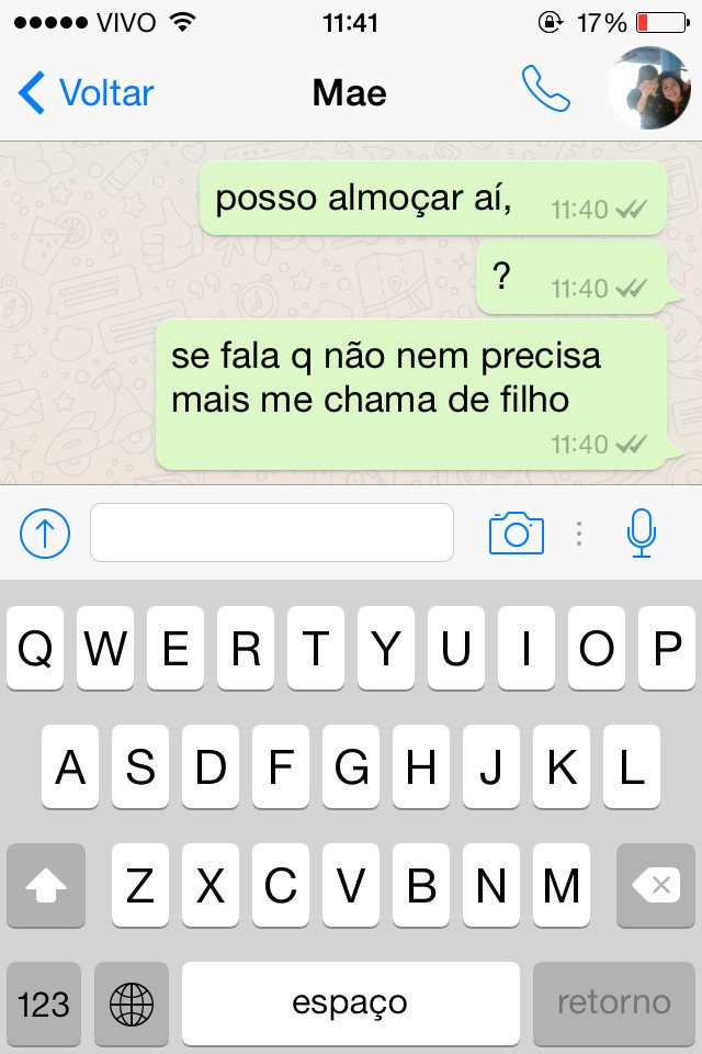 comigo é assim