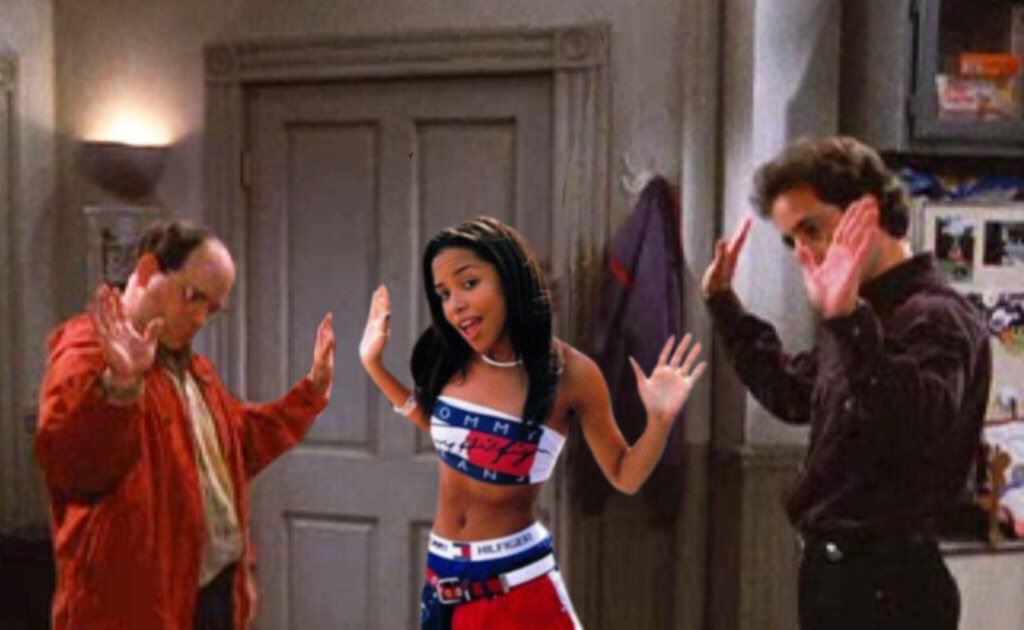 aaliyah guest star in seinfeld"Not that theres anything wrong with tha...