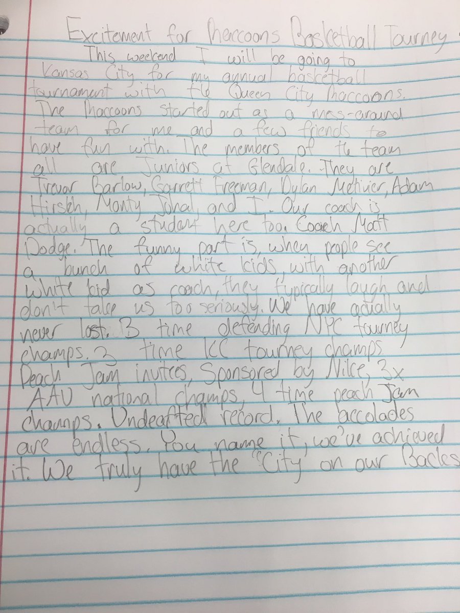 QCCoonsBB's tweet photo. A nice piece of creative writing by our team member @thathooper_3
Keep up the good work young grasshopper🤓 https://t.co/BAeK2oS0si