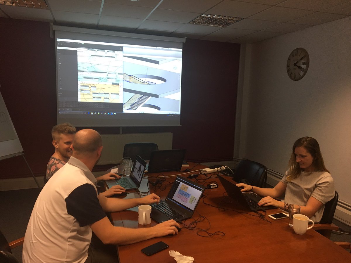 bimorphBIM's tweet image. Another #dynamobim day workshop teaching #computationalbim with @Thomas__Mahon