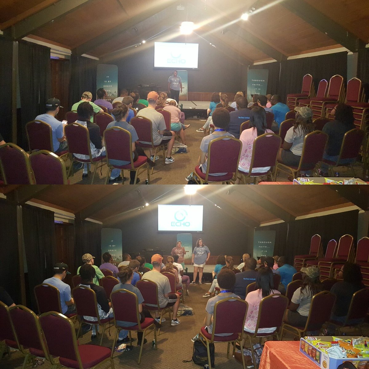 lookvertical's tweet photo. Our first night of #echouncp small groups at #uncp #bravenation #nocampusleft https://t.co/BKHnIulGHk