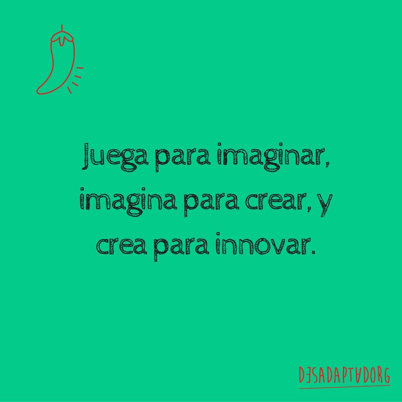 Desadaptadorg's tweet photo. Juega e innova! https://t.co/p9psQtTQCd