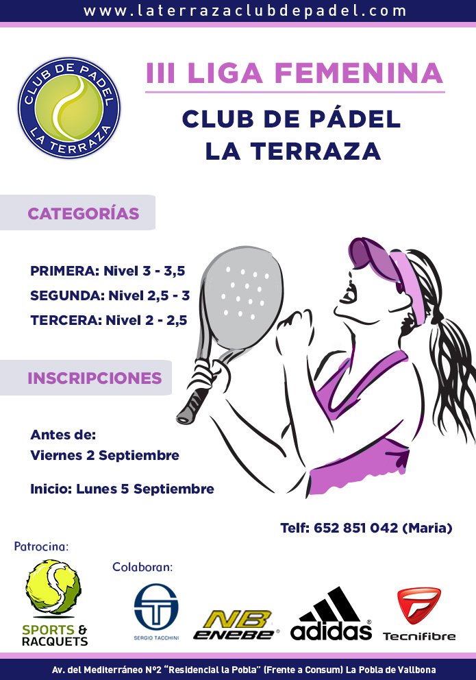III LIGA FEMENINA - laterrazaclubdepadel.com/2016/08/25/iii…