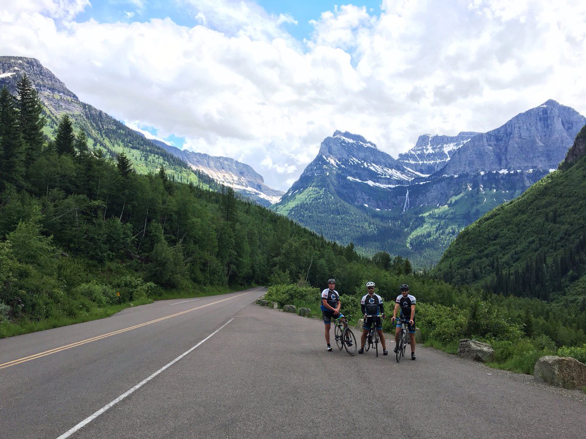 aknagel's tweet photo. In June, a group of us rode the Going to the Sun Road in Glacier. Check it out #ontheblog https://t.co/lW4pGY61K1 https://t.co/abjX5sMuSy
