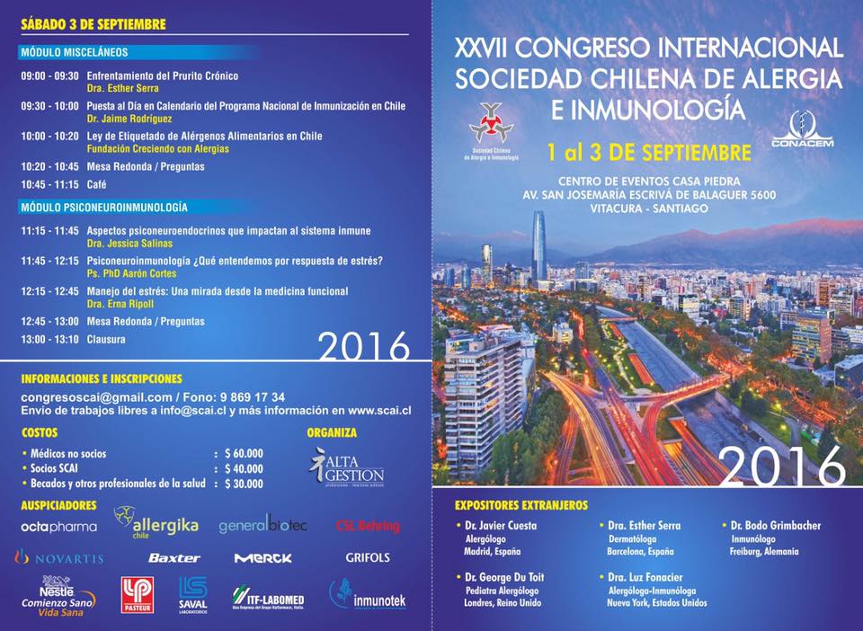 SCAI_alergia's tweet image. Programa científico #scai2016, no se lo pierdan!!