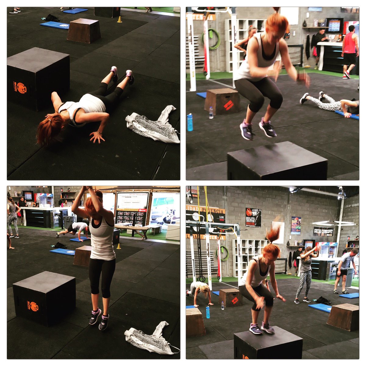 lulopilato's tweet image. En pleno entrenamiento!! @suyaicfclub #burpees #boxjumps