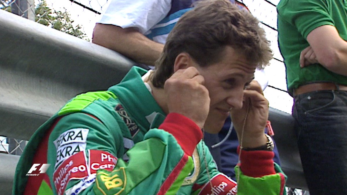 F1's tweet photo. White lies &amp; bicycle rides, the incredible story of Schumacher's #F1 debut, 25 years ago: https://t.co/1ZkuuHeYGm https://t.co/j0F8CcAGMm