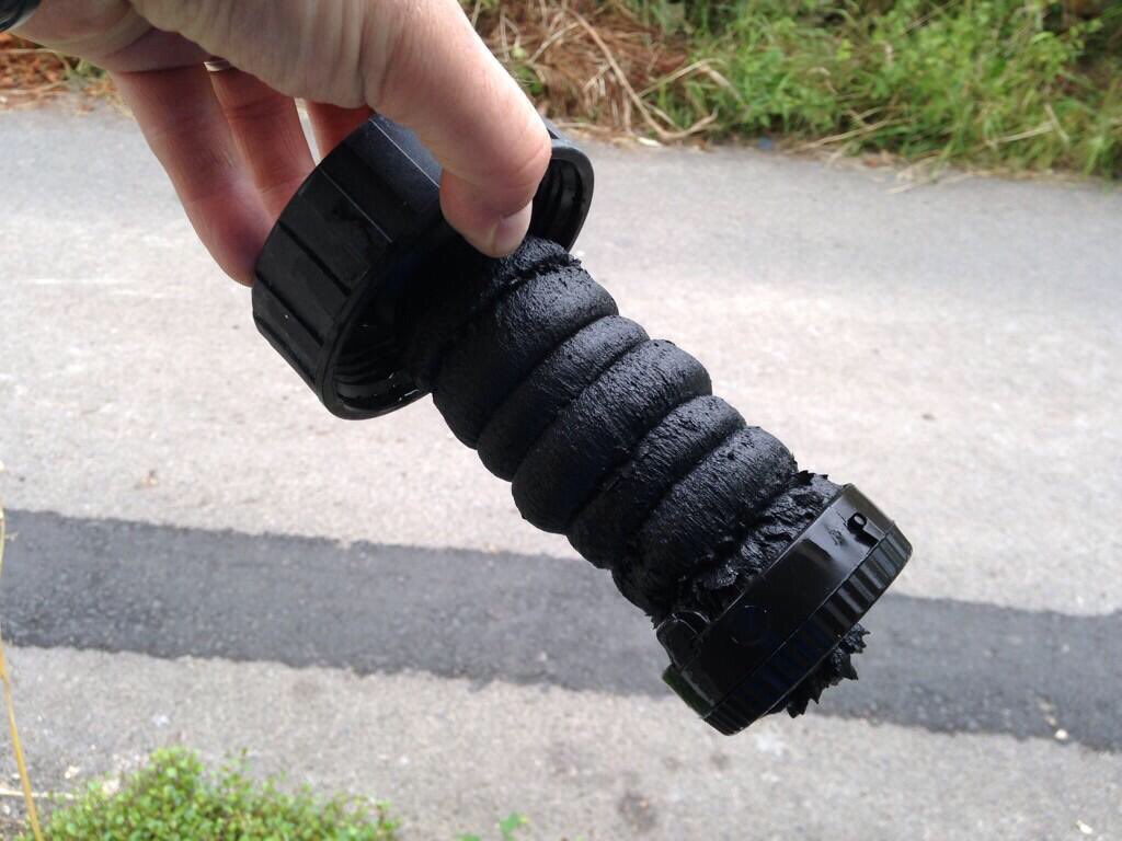 powerflushhull's tweet image. Doing its job,lmao,a correctly fitted filter should have a smear at most.