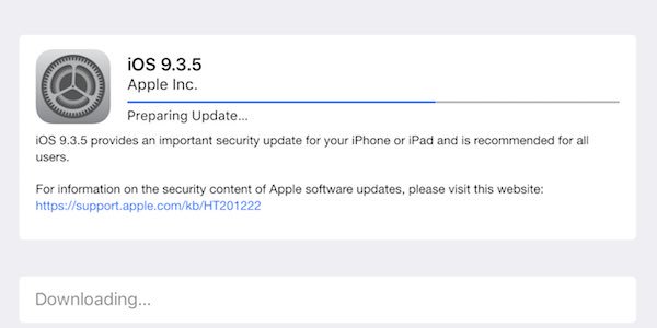 iAppleBytes's tweet image. iOS 9.3.5 has been released. Surprise surprise yet again :-) #ios935 #ios #iphone