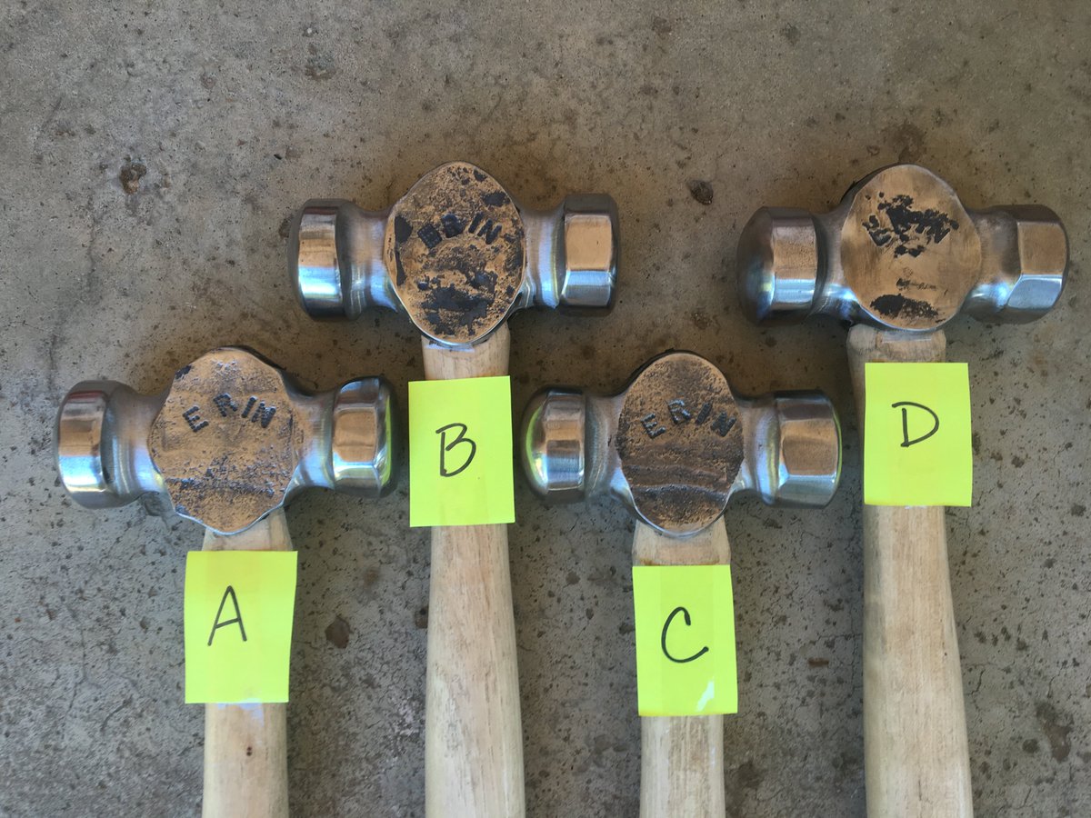 cloudydrawforge's tweet image. Rounding Hammers for sale $175 each plus shipping #Hammers #blacksmith #farrier #horseshoeing #handmade #forged