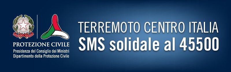 È possibile donare 2 euro inviando un sms o effettuando una chiamata da rete fissa al 45500 #PrayingForItaly