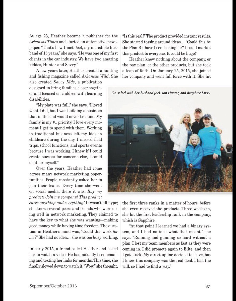 JeunesseHBaker's tweet photo. "Such an honor to be featured as a Rising Star in the Sep./Oct. edition of
@networkingtimes! - Heather Baker https://t.co/obEBtD5ZKc