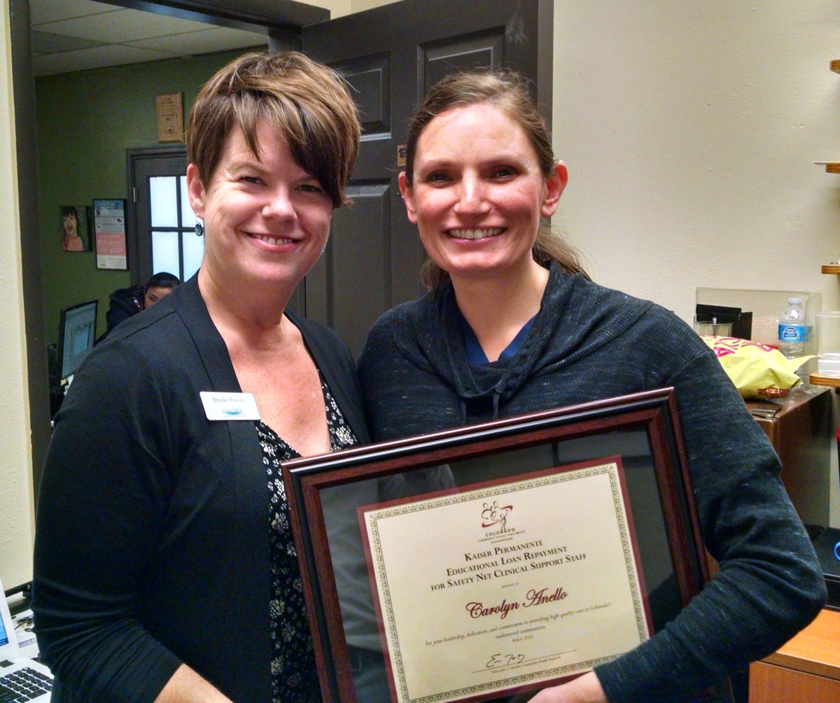 BrookePowers72's tweet image. Congrats Kaiser Permanente Educ Loan Repay for Safety Net Clinical staff recip Carolyn @Projectworthmor #SNCW16