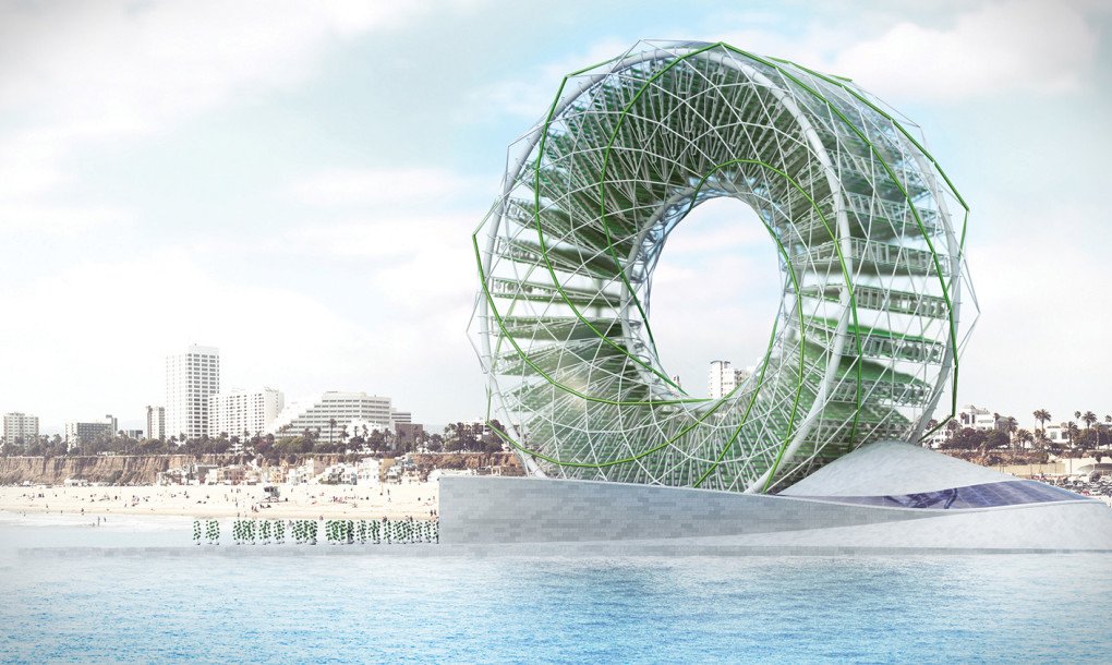 verticalgrowers's tweet image. The #RingGarden is a desalination plant, aeroponic farm &amp;amp; algae bioreactor. California's circle of life! #LAGI2016