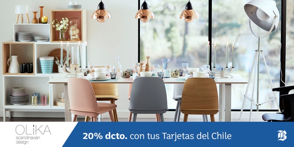 El mundo del #diseño escandinavo en #Chile lo encuentras en <a href="/Olikacl/">Olika</a>. Disfruta tu dcto. hasta 31/07/17.