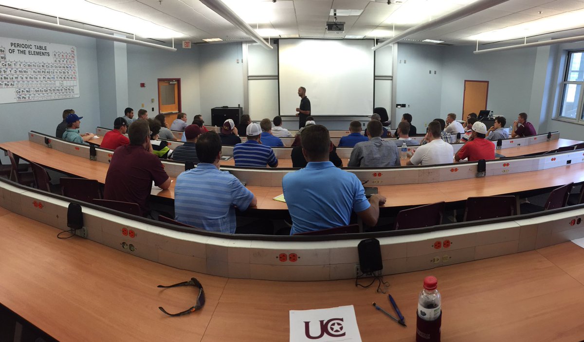UCWV_Baseball's tweet photo. @UCHodgey leading our team's first Pitcher/Catcher Seminar. #addressingtheissues #layingthefoundation #preparedness https://t.co/SII6EMVxla