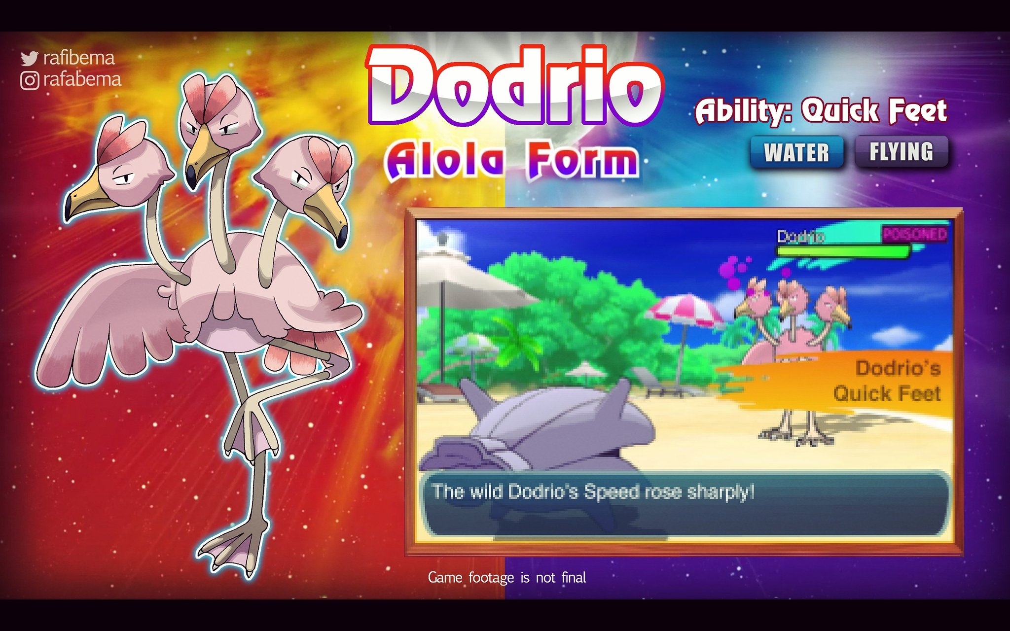 Pokemon Dodrio Alola Form