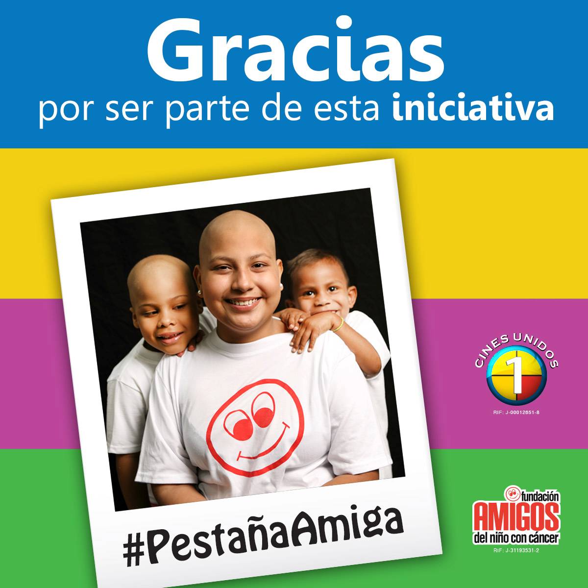CinesUnidos's tweet photo. Si nunca has visto un ángel te lo presentamos. Recuerda: desprende, deposita y #DaUnaParteDeTi por la @Fncancer https://t.co/y9EsAlMaL7