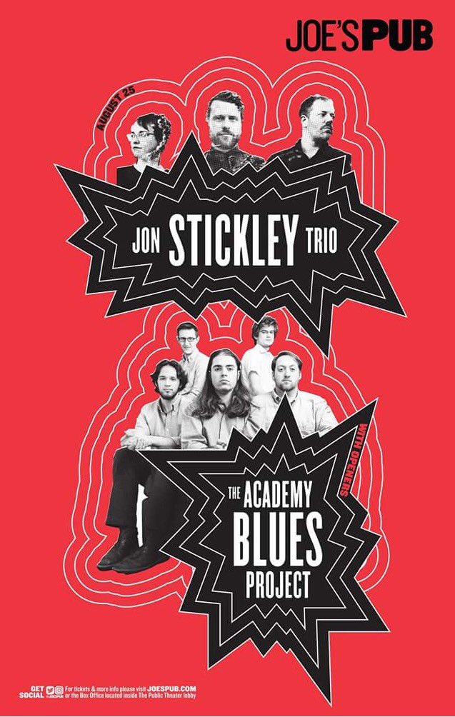 jonstickleytrio's tweet photo. NYC TONIGHT!!! #jonstickleytrio with #academybluesproject @JoesPub #extremelyprogressivebluegrass https://t.co/HzzQsVfPOa