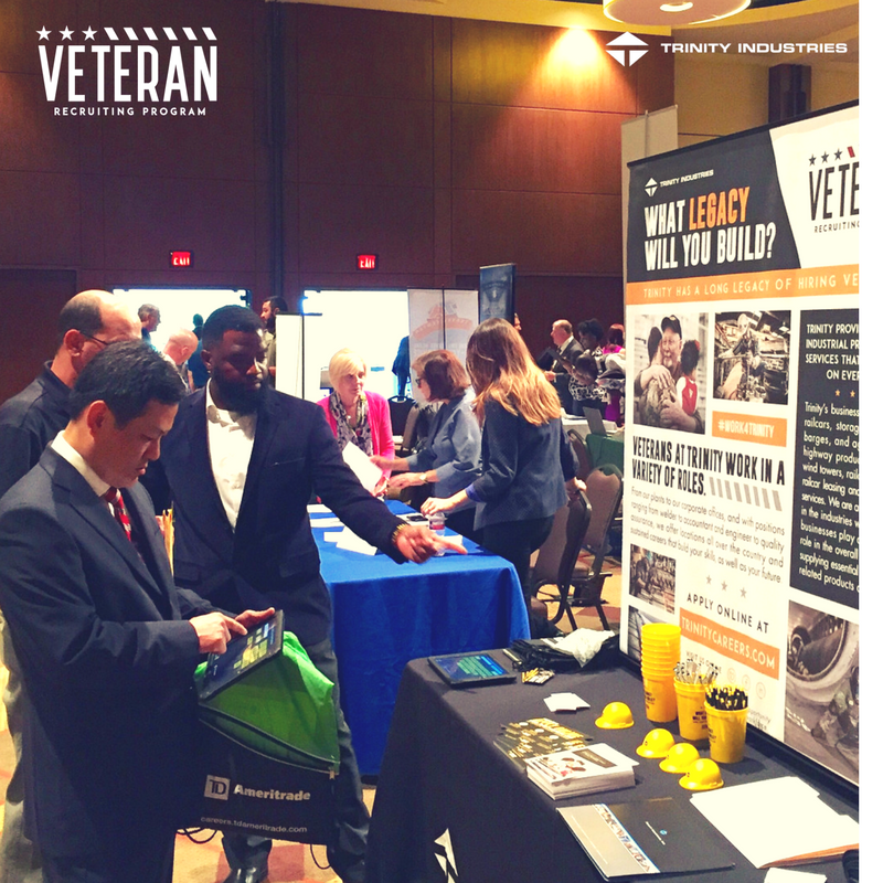 TrinityJobs's tweet photo. We're at the @RecruitMilitary event in #Dallas. Come learn about our opportunities!  #TrinityVets #Work4Trinity https://t.co/ODVmcmyrOi