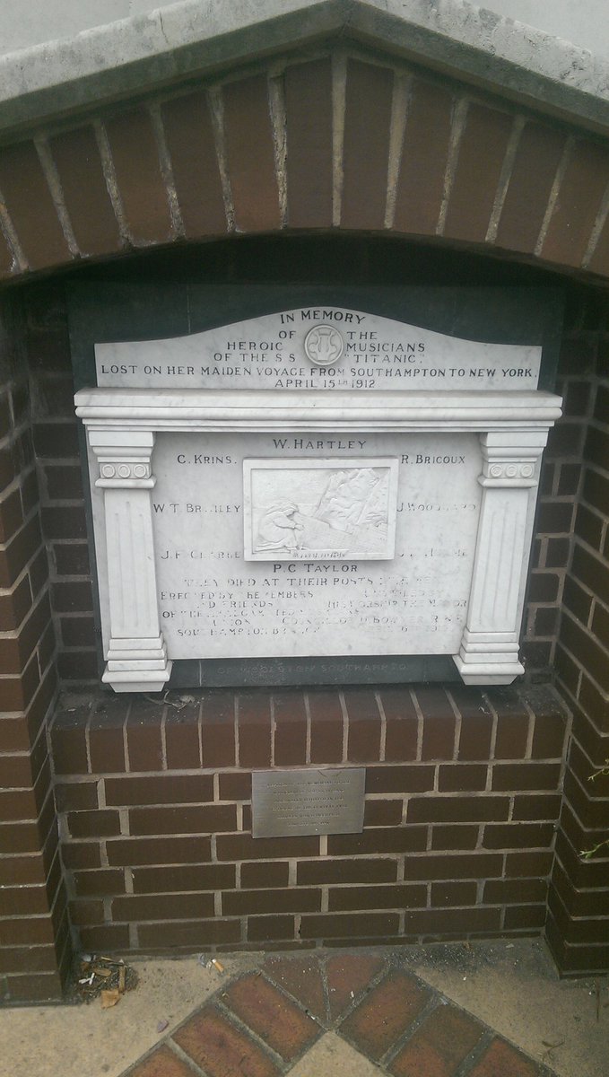 Then found the memorial to the Titanic musicians.
