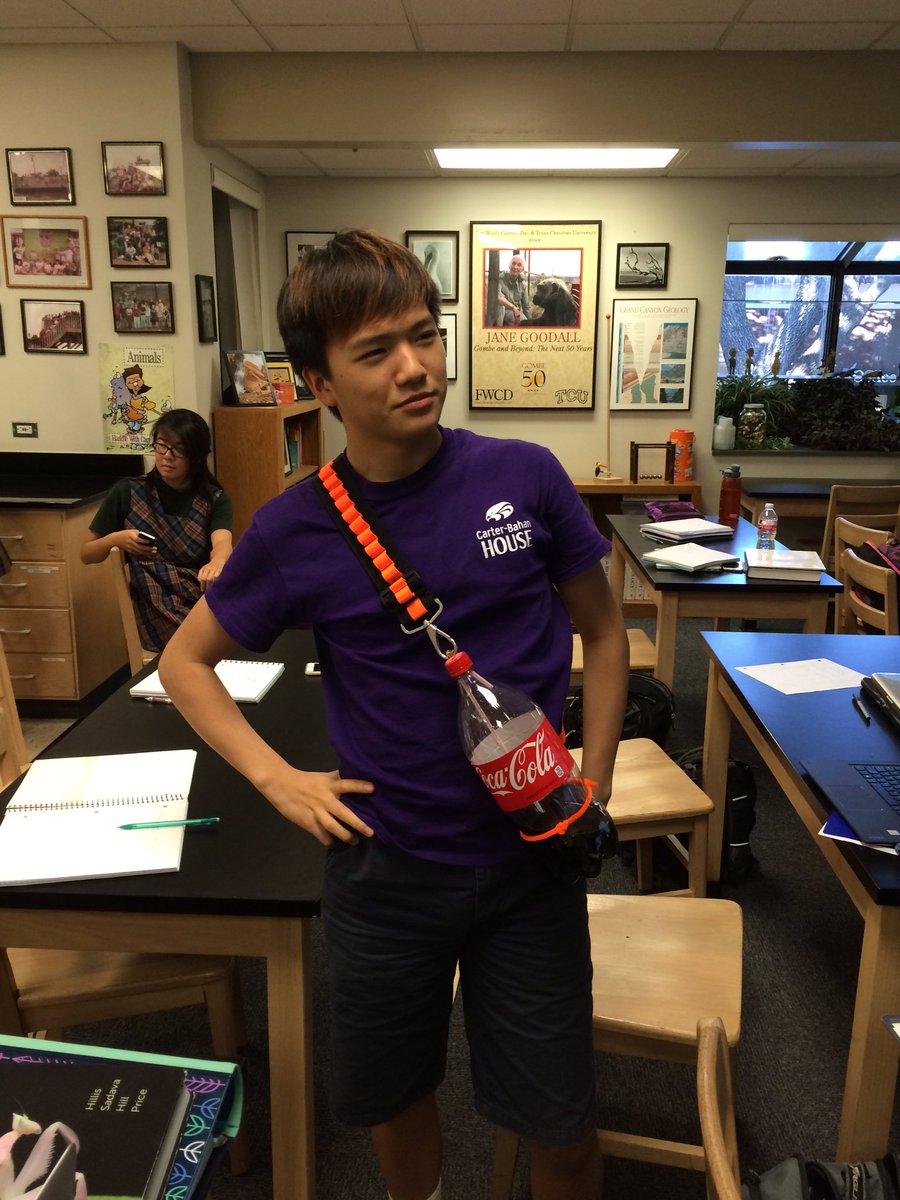 FalconStuCo's tweet photo. Senior Stephen Chang is prepared to be a great student today, locked and loaded!
#SKA #L17 #FWCDinnovation https://t.co/eIYG4bS0ZL