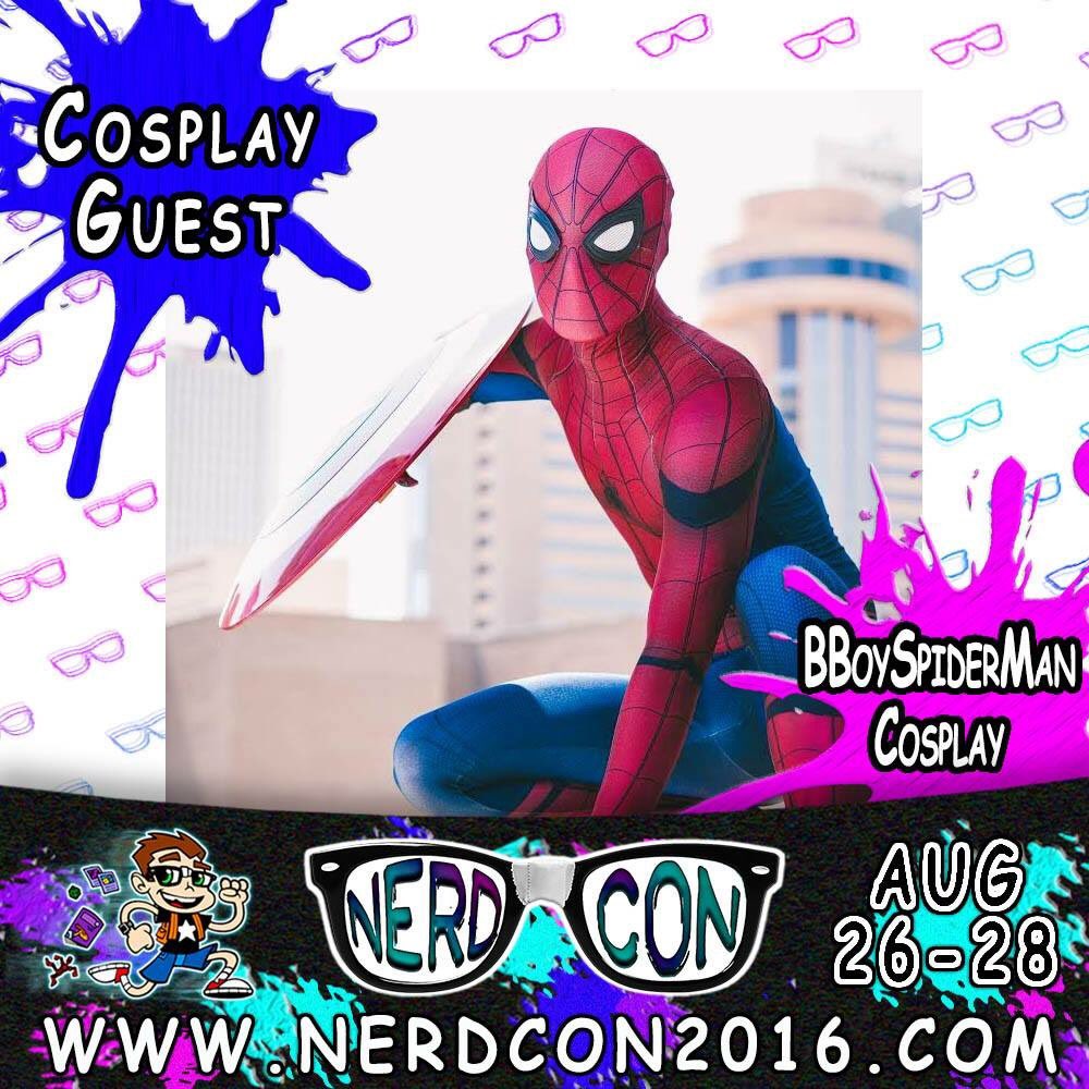 NerdConLive's tweet image. Nerd Con 2016 Guest Announcement!

BboySpiderMan Cosplay!

#nerdcon2016 #guest #cosplayer